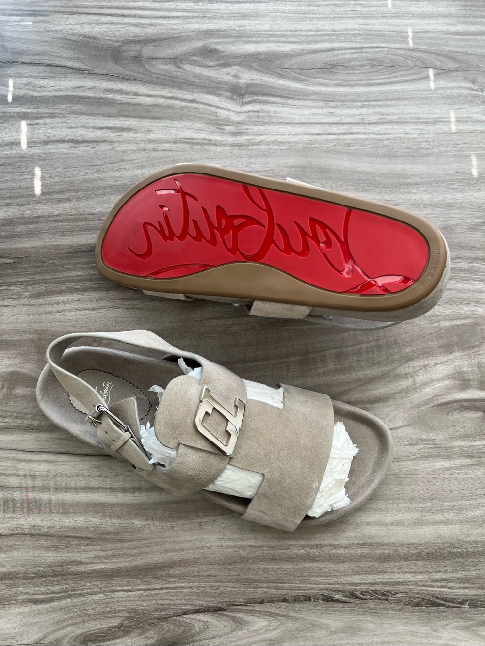 $949 Christian Louboutin Calf Dhabubizz Sandal BRAND NEW Size 10 Men’s (EU 43)